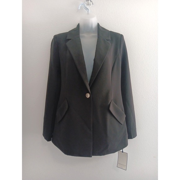 bagatelle Jackets & Blazers - Bagatelle‎ Collection Blazer Womens SMALL Black NEW Career Boardroom Chic Artsy